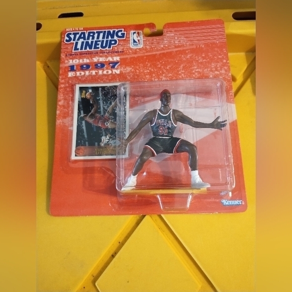 1997‎ Dennis rodman starting lineup figure with red hair - Picture 1 of 2